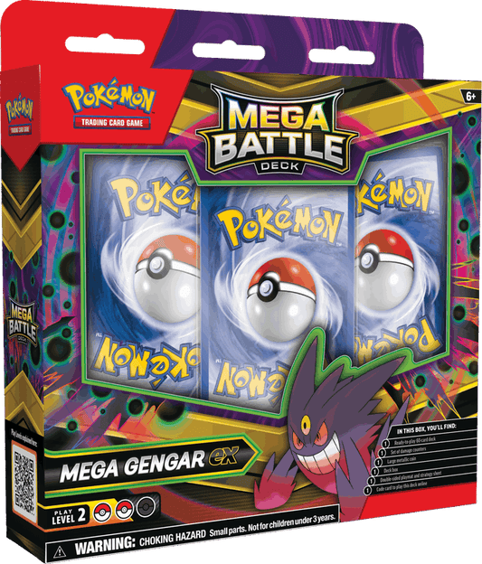 Pokemon Mega Battle Decks Gengar EX/Diancie EX *Releases Nov 14/2025.*