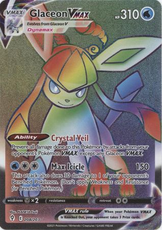 #208 Evolving Skies- Glaceon Vmax