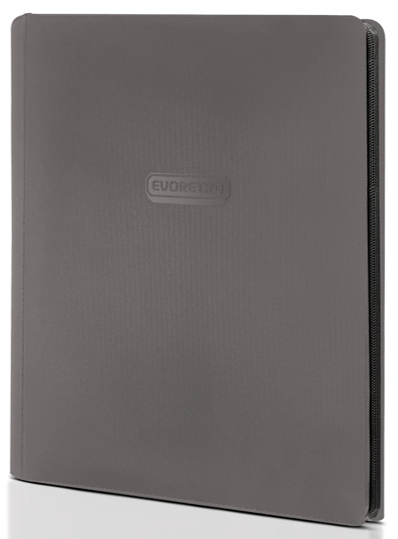 Evoretro Premium Zip Binder(Holds 360 cards)- Gray
