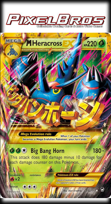 #112  Furious Fists- M Heracross Ex(HP)