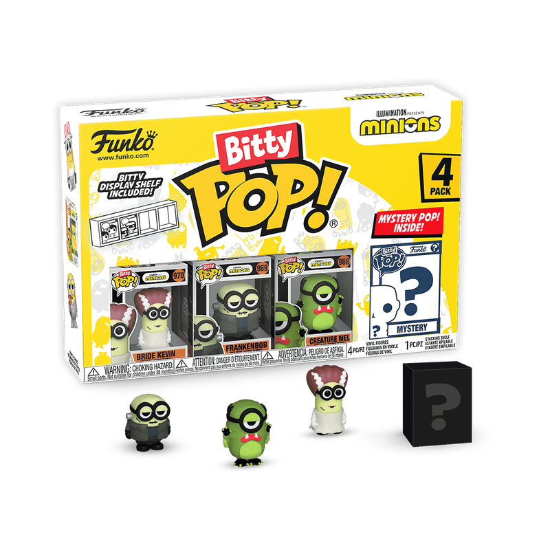 Bitty Pop Minions Figure 4pk