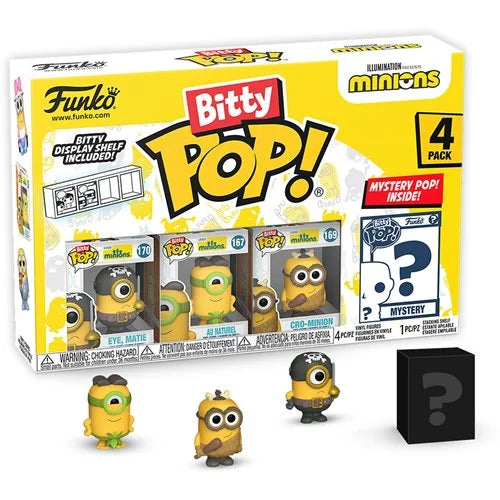Bitty Pop Minions Figure 4pk