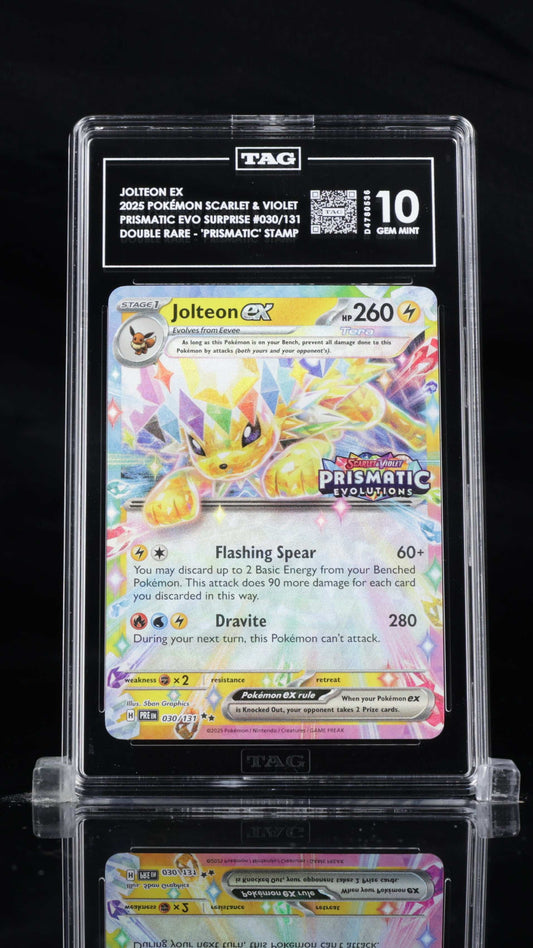 Jolteon Ex- #30 Prismatic Evolutions Stamped- TAG 10