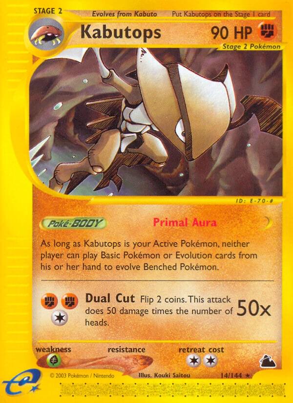 #14 Skyridge- Kabutops (Non-holo) (HP)