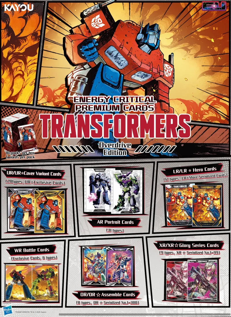 Transformers Energy Critical Card Overload ED S1 Booster Box