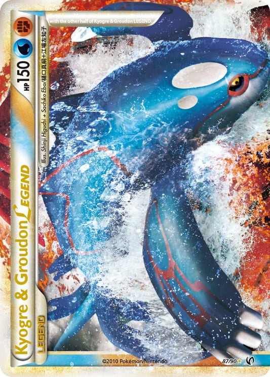 #87 HS Undaunted- Kyogre & Groudon Legend(TOP Piece) (DMG)