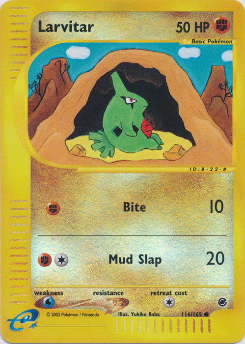 #116  Expedition- Larvitar Reverse Holo (DMG)