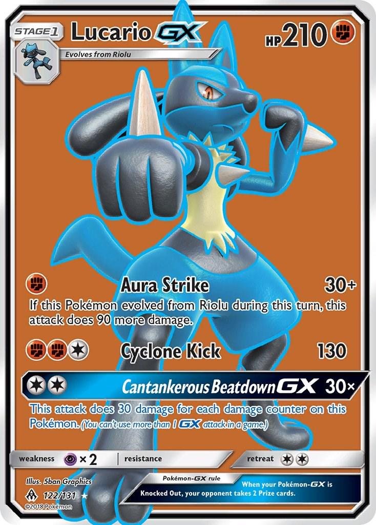 #122 Forbidden Light- Lucario GX