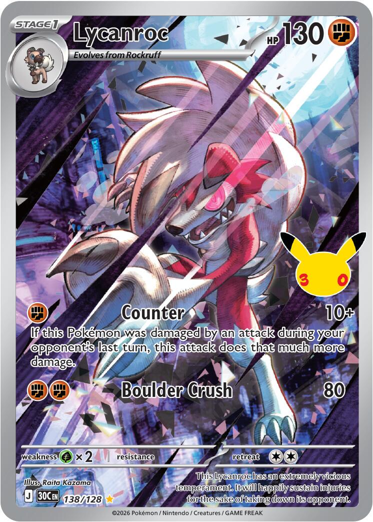 #138 30th Celebrations- Lycanroc
