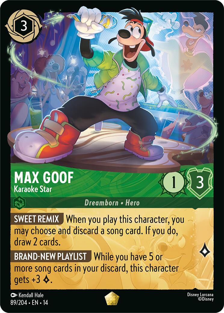 #89 Hyperia City- Max Goof Karaoke Star (Legendary, nonfoil)
