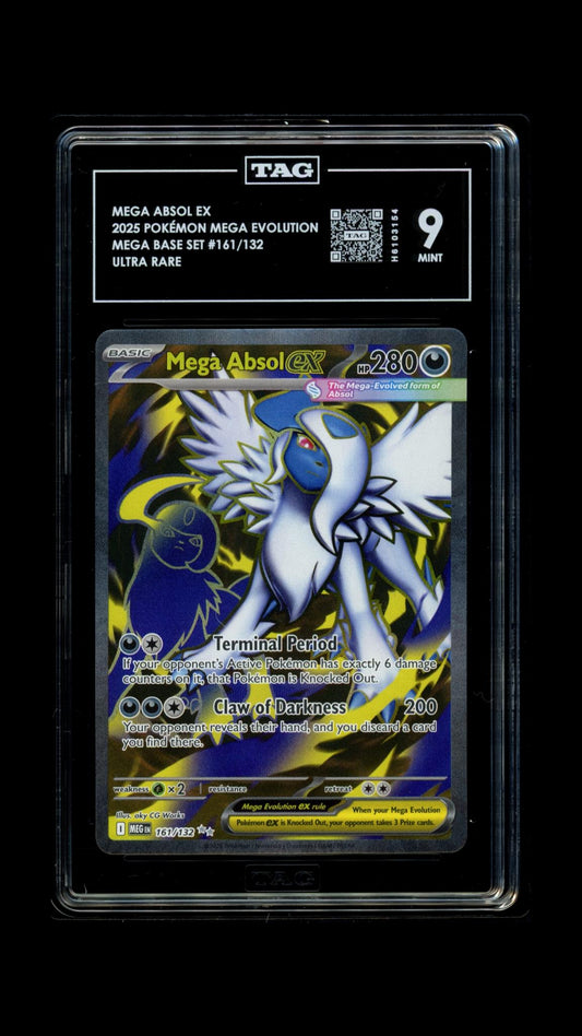 Mega Absol Ex- #161 Mega Evolutions- TAG 9