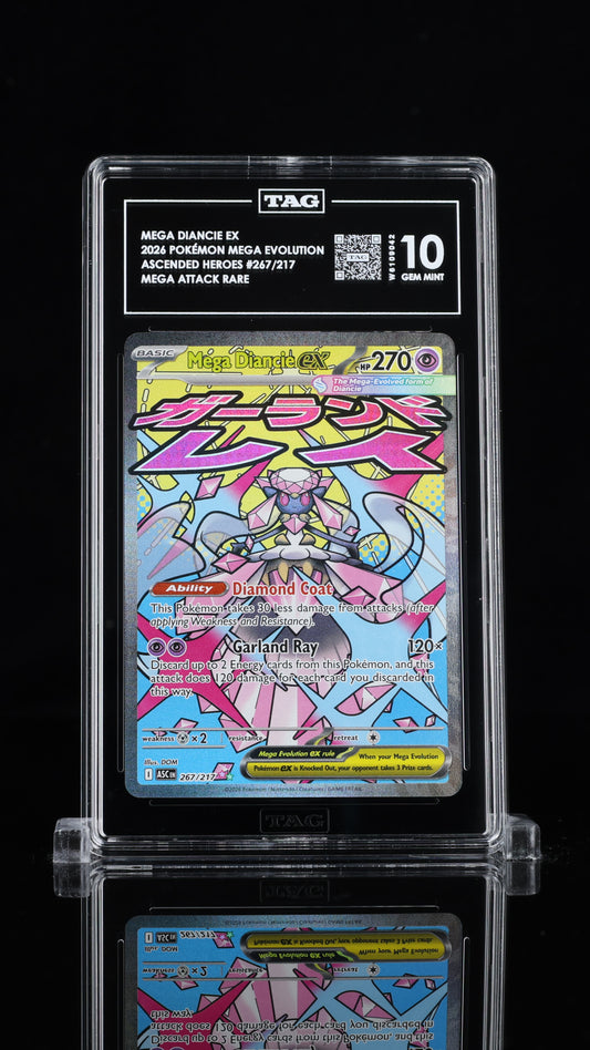 Mega Diancie EX- # 267 Ascended Heroes- TAG 10