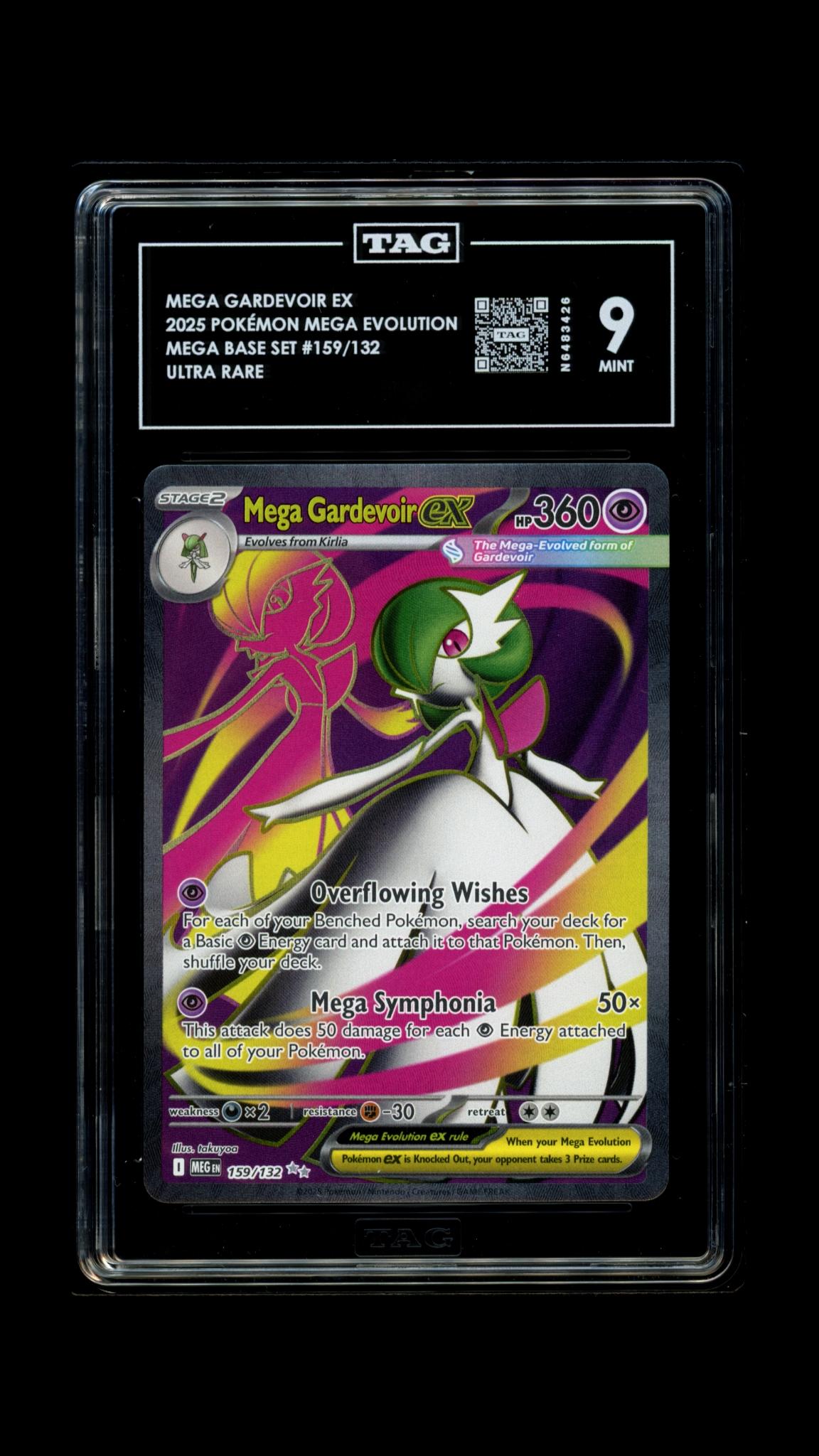 Mega Gardevoir EX- #159 Mega Evolutions- TAG 9