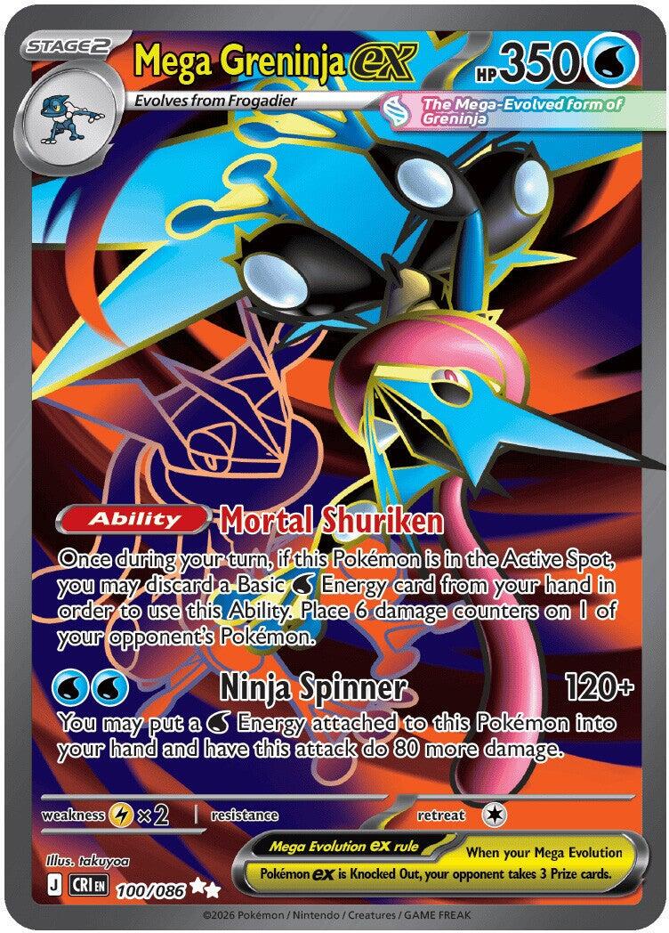 #100 Chaos Rising- Mega Greninja EX