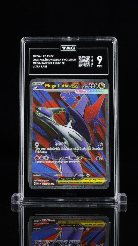 Mega Latias EX- #163 Mega Evolutions- TAG 9