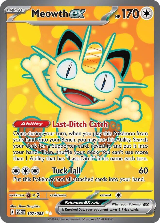 #107 Perfect Order- Meowth EX