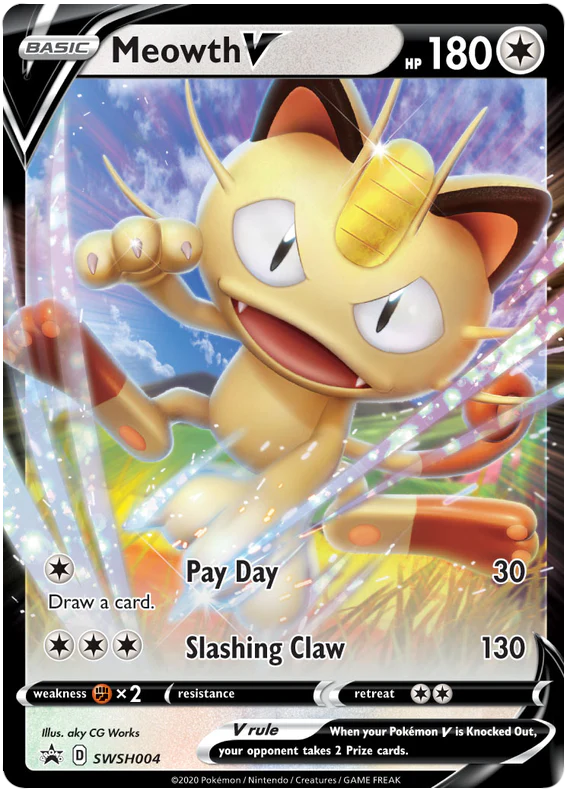 #004 SWSH Promos- Meowth V