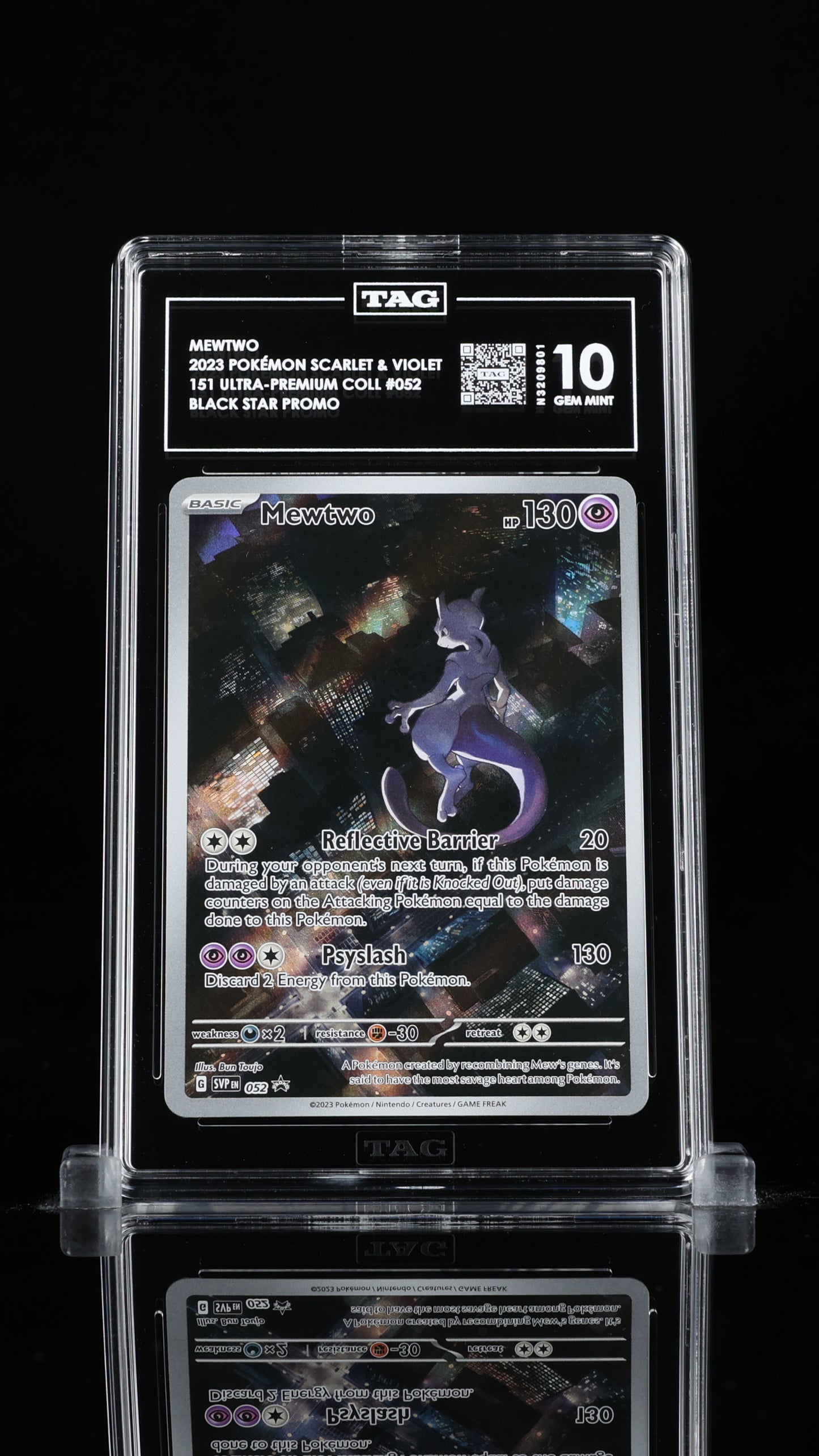 Mewtwo-#52 Scarlet & Violet Promo- TAG 10