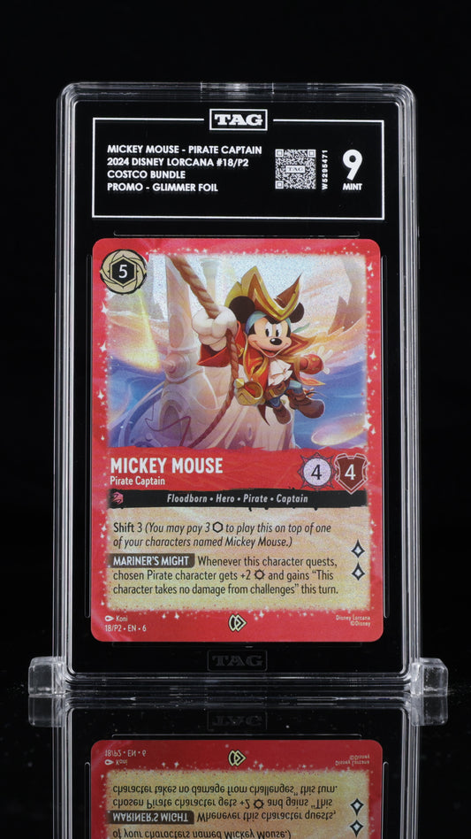 Mickey Mouse Pirate Captain- #18/P2 Promo- Tag 9