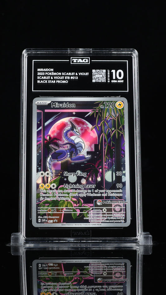 #13 Miraidon (Pokemon Center Stamped)- Scarlet & Violet Promo- TAG 10