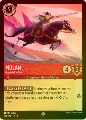 #118- The First Chapter-Mulan: Imperial Soldier (Foil)
