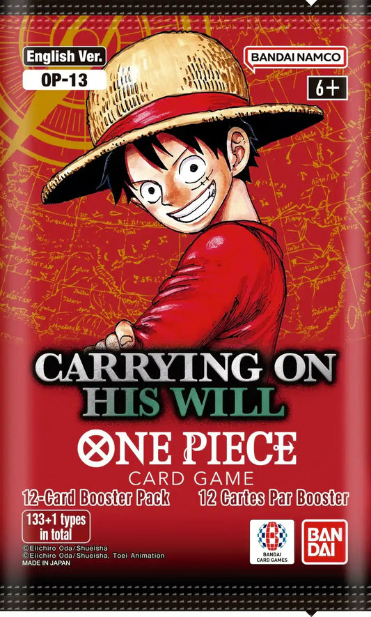 One Piece - OP-13- Carrying on His Will Booster Pack *Releases Nov.7/25.*