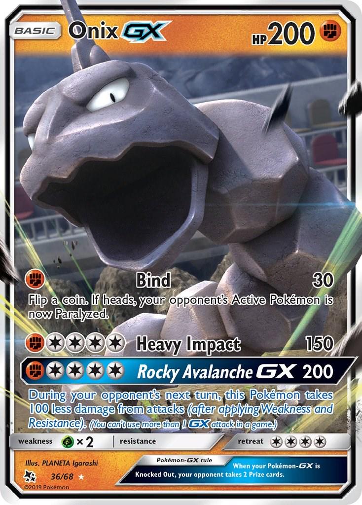 #36 Hidden Fates- Onix GX