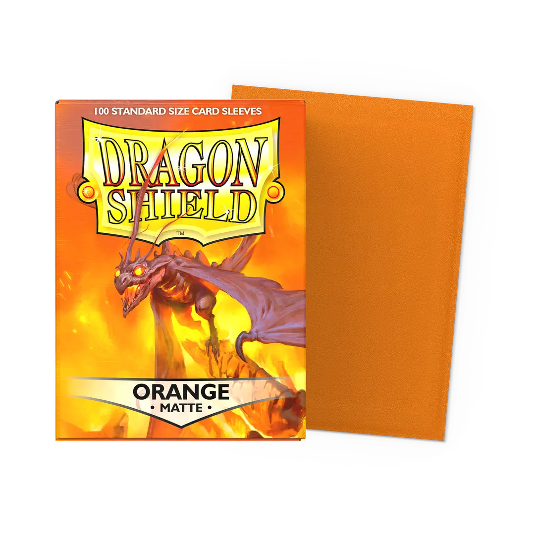 Dragon Shield Matte Orange Usaqin Sleeves- 100 count
