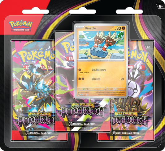 Pitch Black 3 Pack Blister