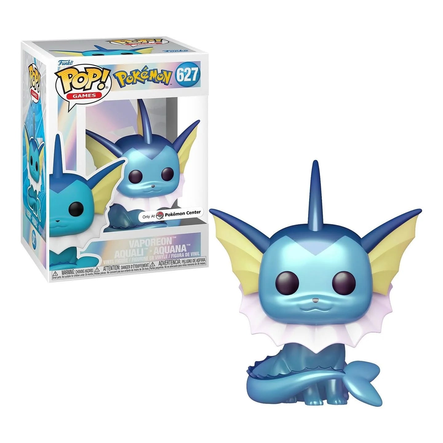#627 Vaporeon  Pearlescent Funko Pop (Pokémon Center)