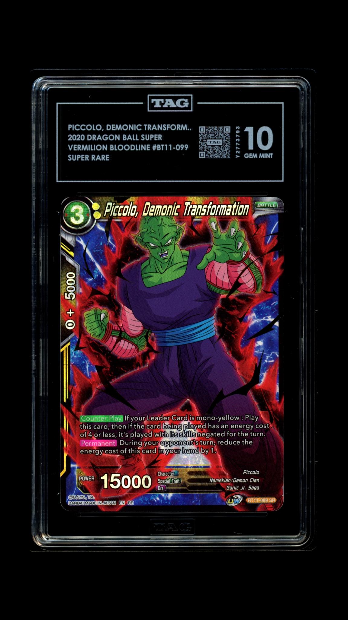 Piccolo Demonic Transform- Vermilion Bloodline #BT#11-099- TAG 10