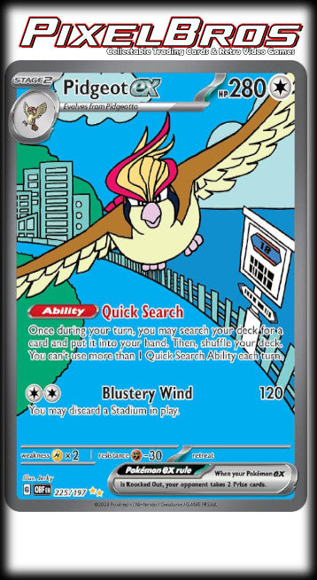 #225 Obsidian Flames- Pidgeot EX (LP)