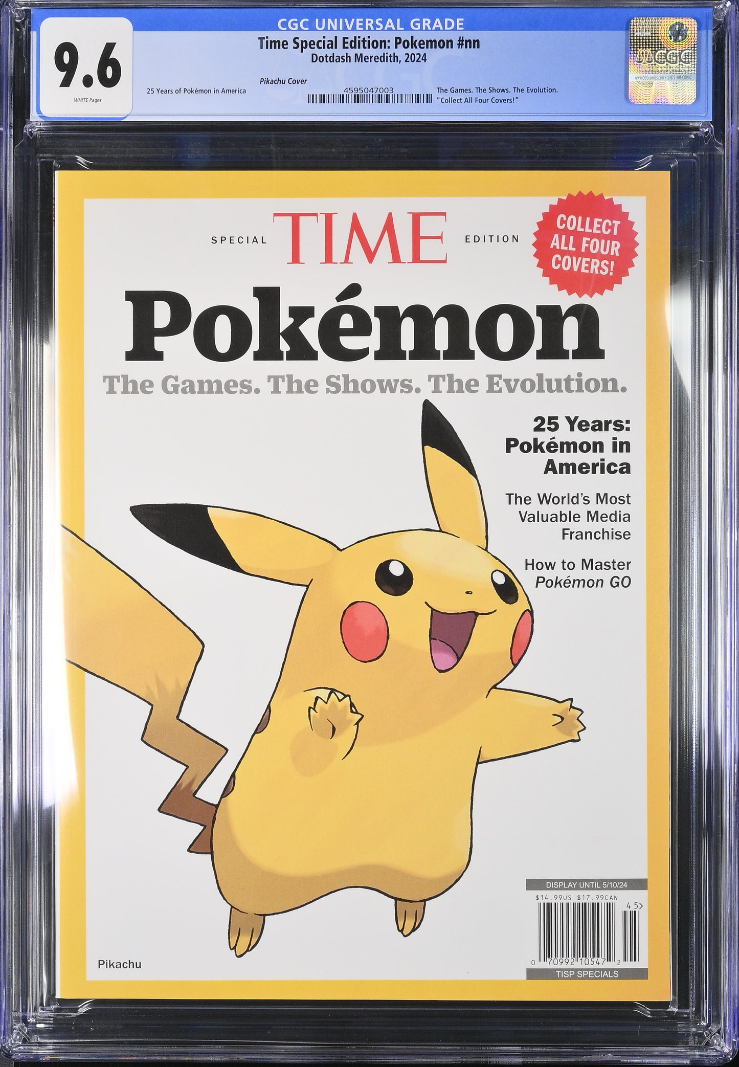Pikachu - Time Magazine- CGC 9.6