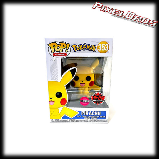 #353 Pikachu Flocked EB Exclusive Funko Pop