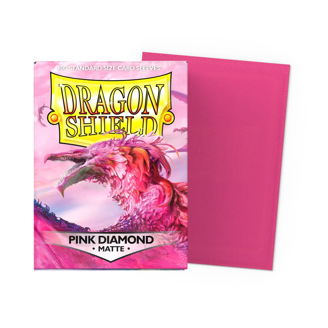 Dragon Shield Matte Pink Diamond Sleeves- 100 count