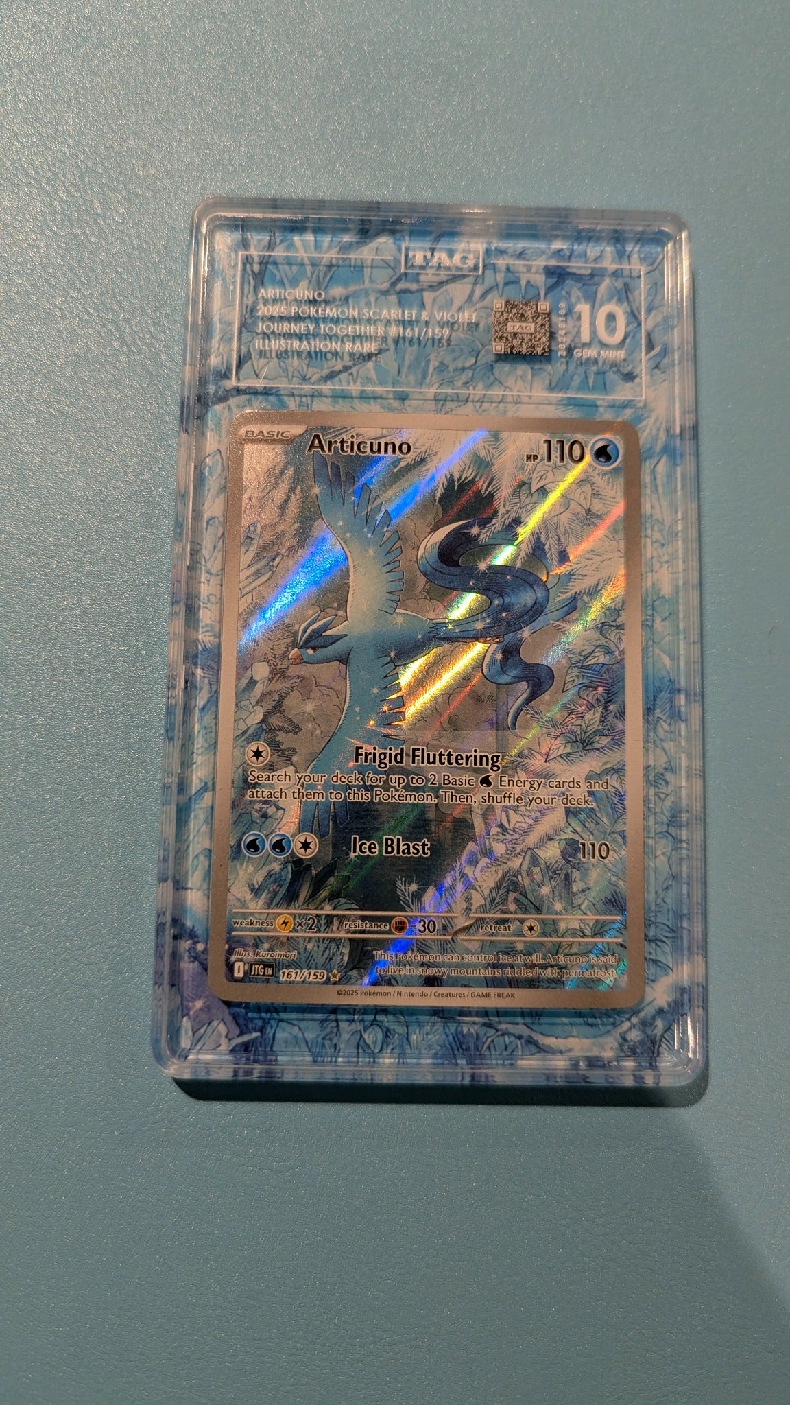 TAG graded card with Mystic Dragon extended art printing