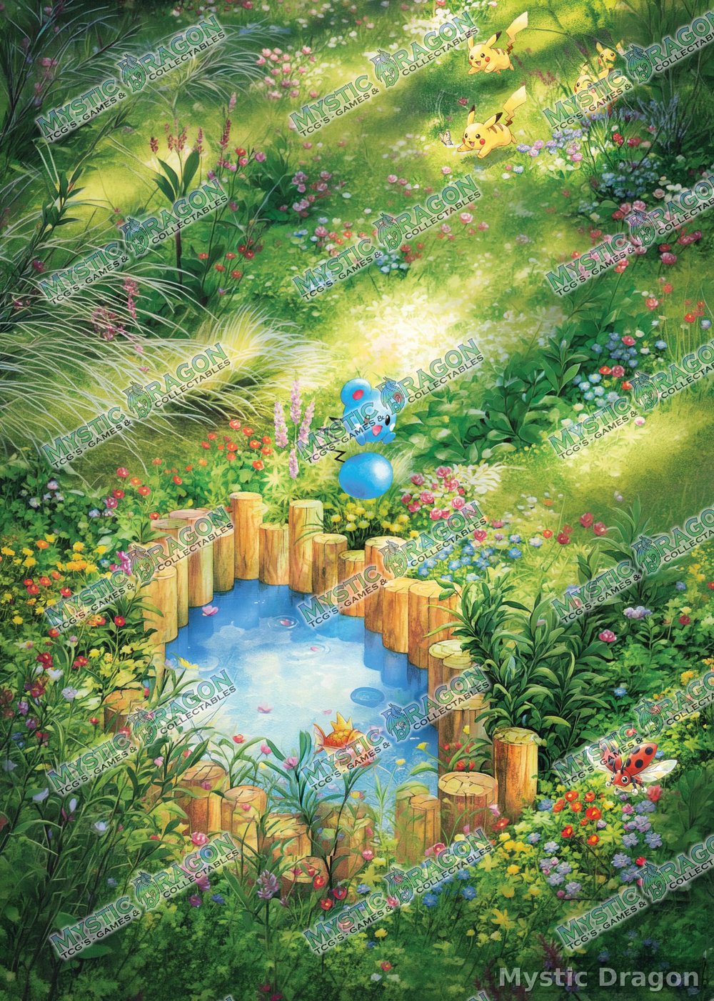Mystic Dragon 9-pocket extended art binder page preview