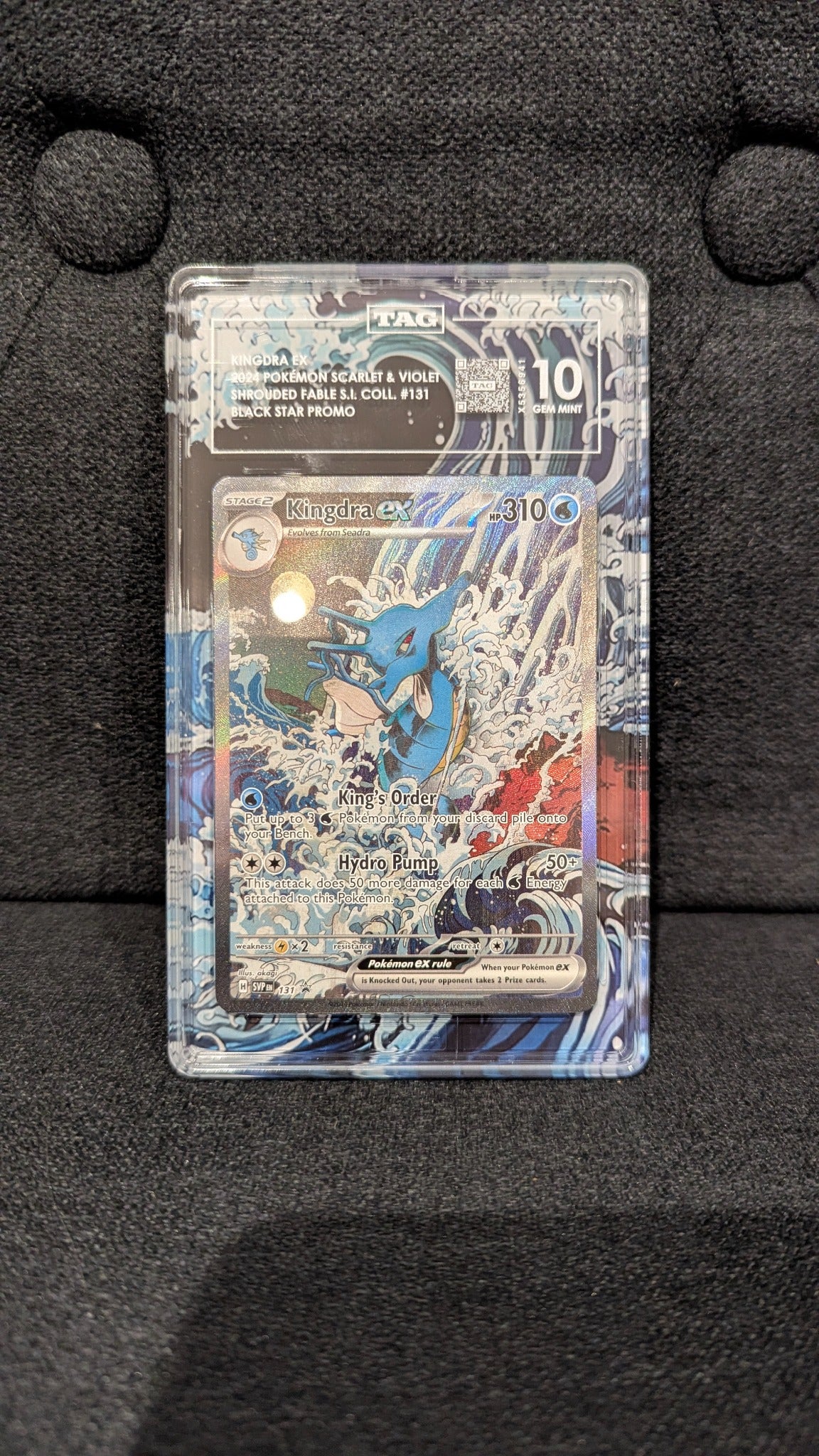 TAG graded card with Mystic Dragon extended art printing