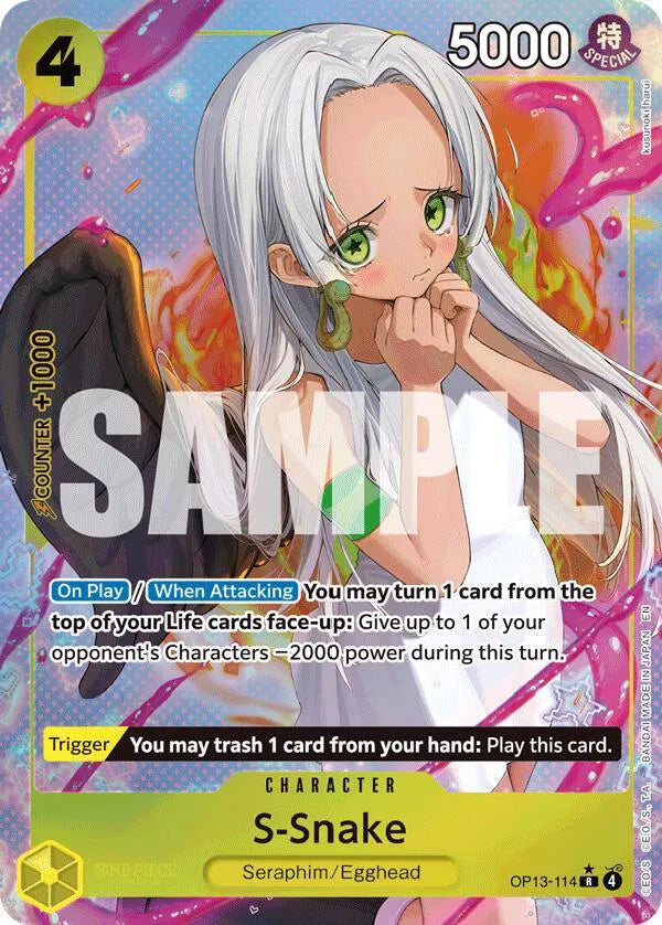 #OP13-114 (Alt Art) Carrying on His Will - S-Snake