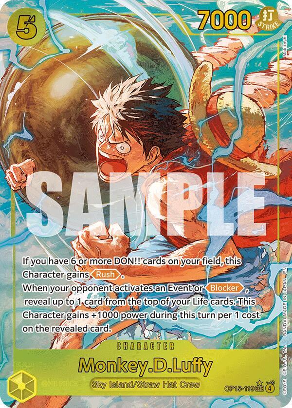 #OP15-119 (Alt Art) Adventure on Kami's Island - Monkey.D.Luffy