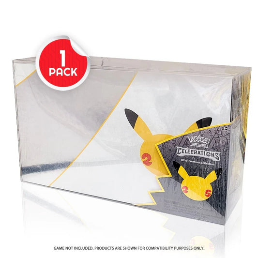 Evoretro Clear Plastic Protector for Pokemon celebrations premium collection box