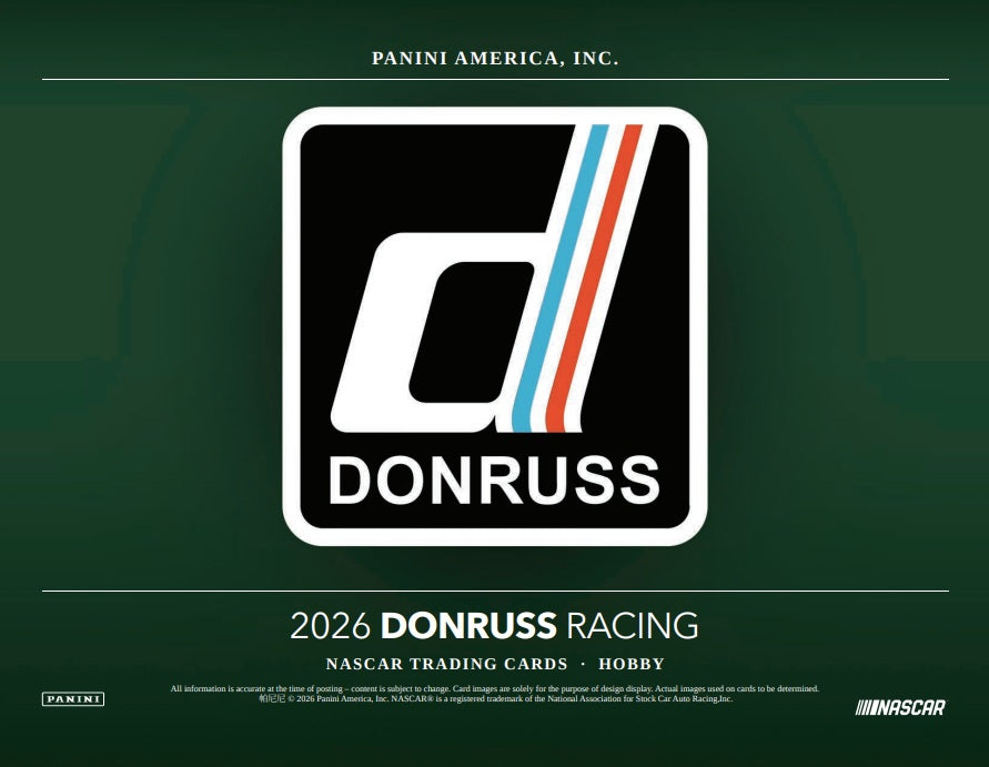 Donruss Nascar  Racing 2026 Trading Cards