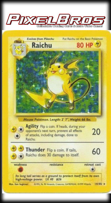 #14 Base Set Unlimited- Raichu