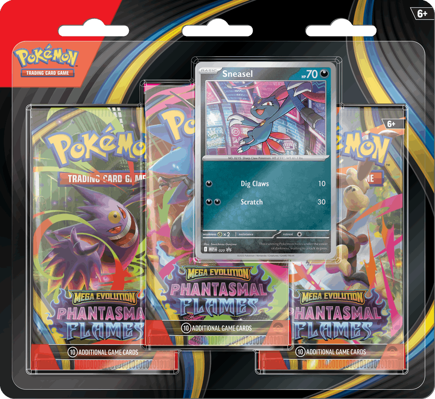 Pokemon - Phantasmal Flames - 3 Pack Blister