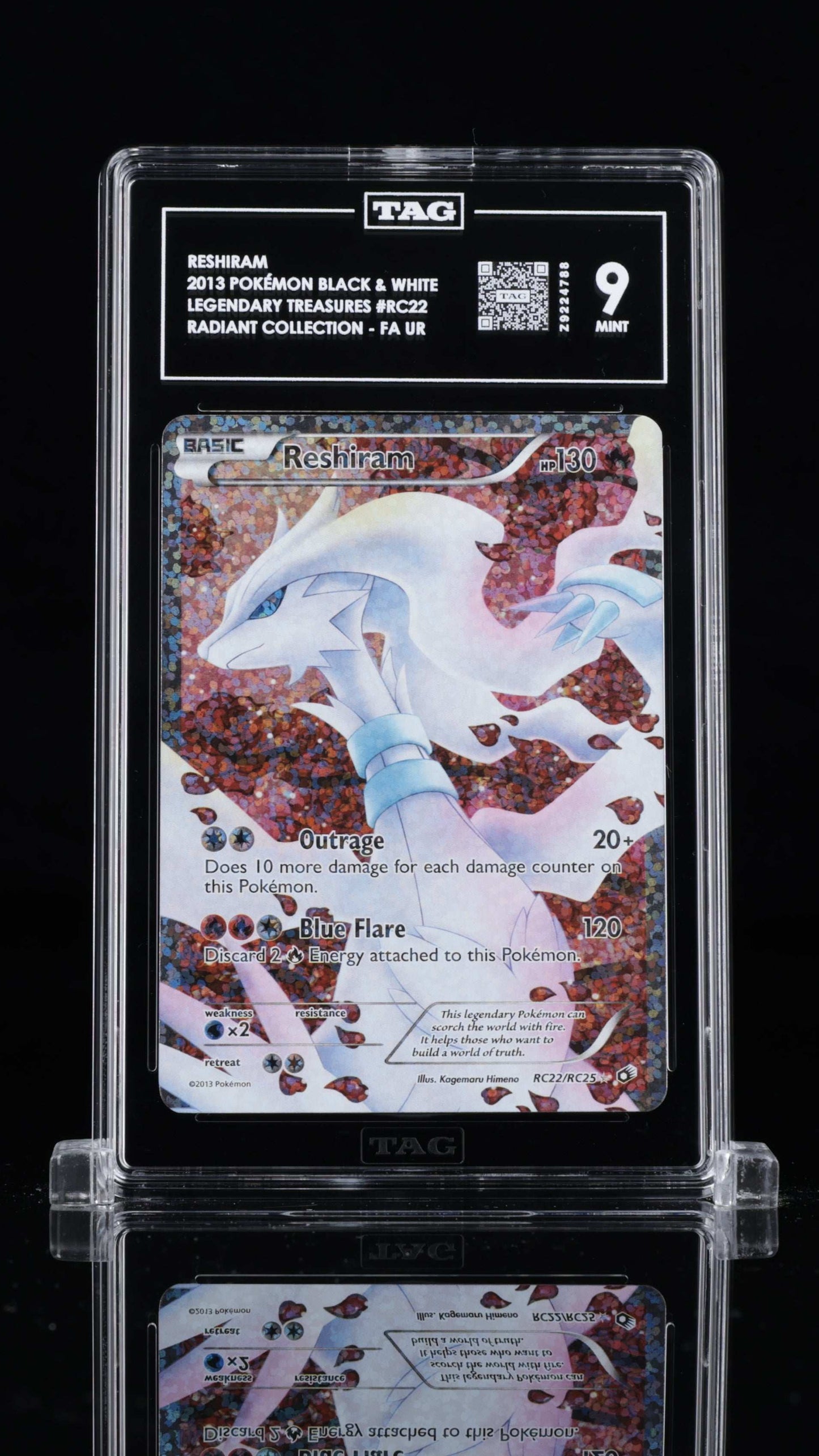 Reshiram - #RC22 Legandary Treasures - TAG 9