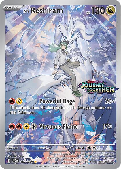 #167 Journey Together - N's Reshiram(Stamped) (Sealed)