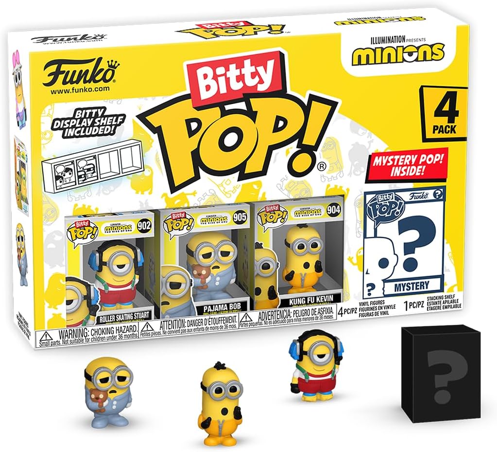 Bitty Pop Minions Figure 4pk