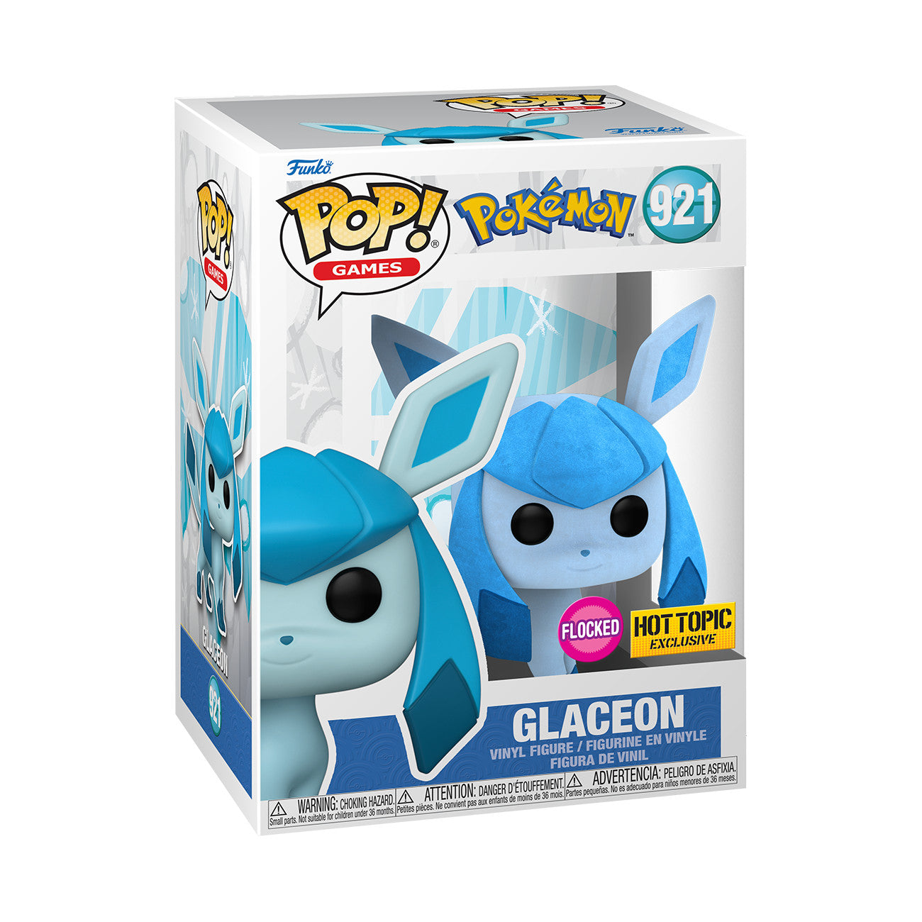 #921 Glaceon Flocked Funko Pop