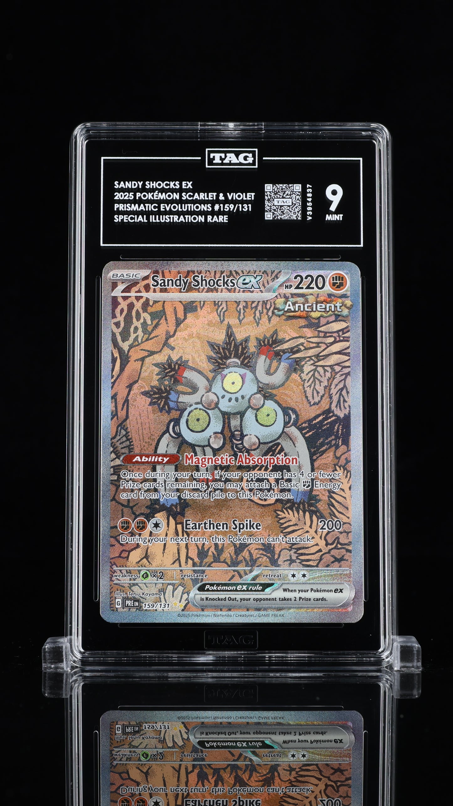 Sandy Shocks Ex- #159 Prismatic Evolutions- TAG 9