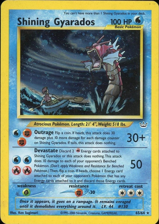 #65 Pokemon Neo Revelation- Shining Gyarados (DMG)